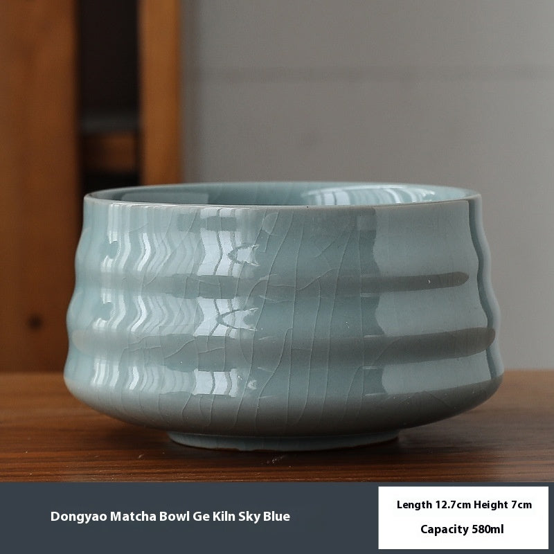 Round Ceramic Matcha Bowl