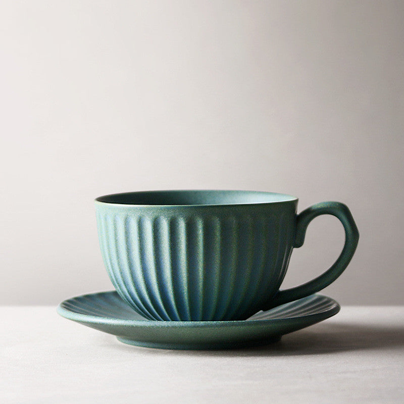 Ceramic Coffee Cup Saucer Set