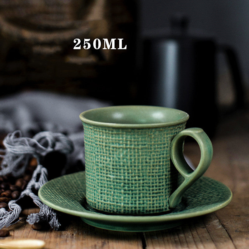 Ceramic Coffee Cup Saucer Set