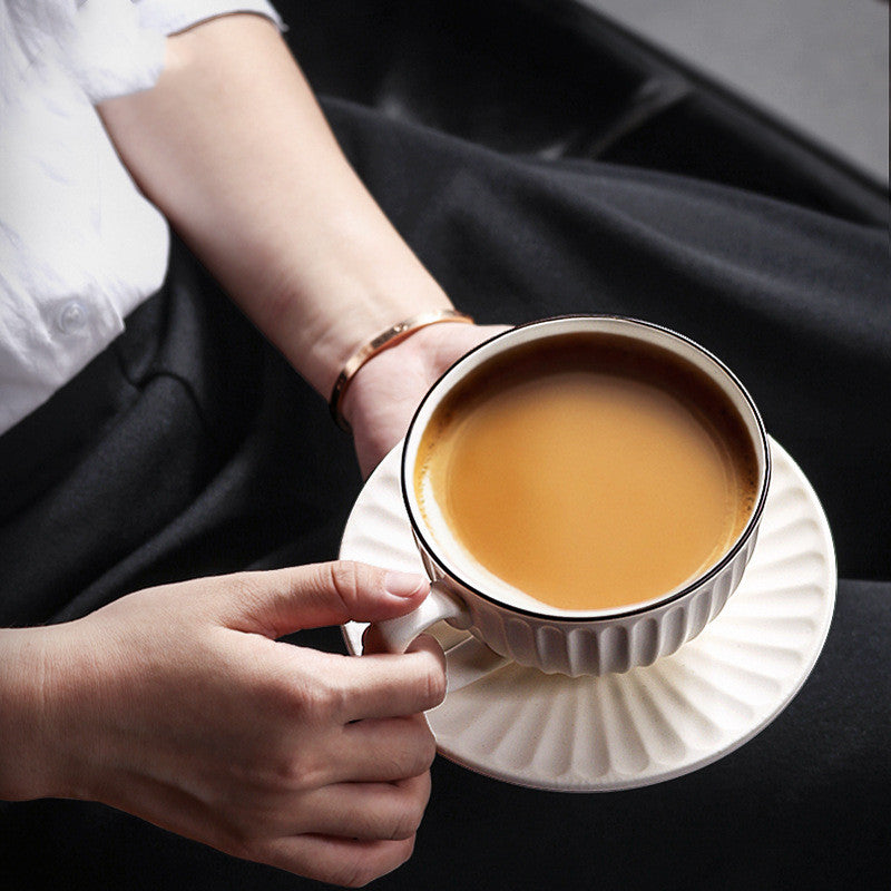 Ceramic Coffee Cup Saucer Set