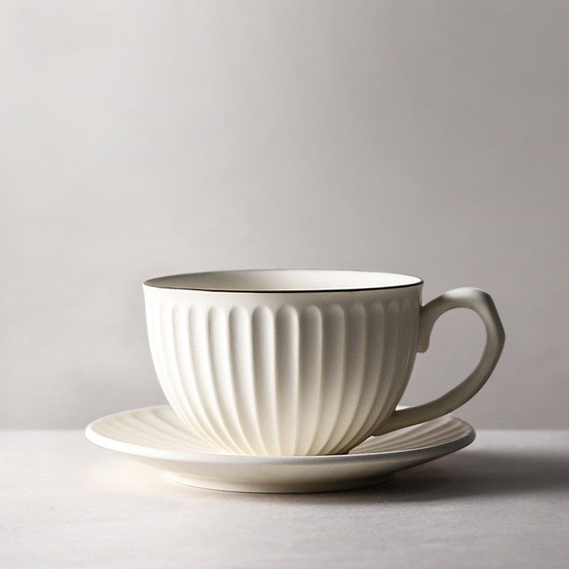 Ceramic Coffee Cup Saucer Set