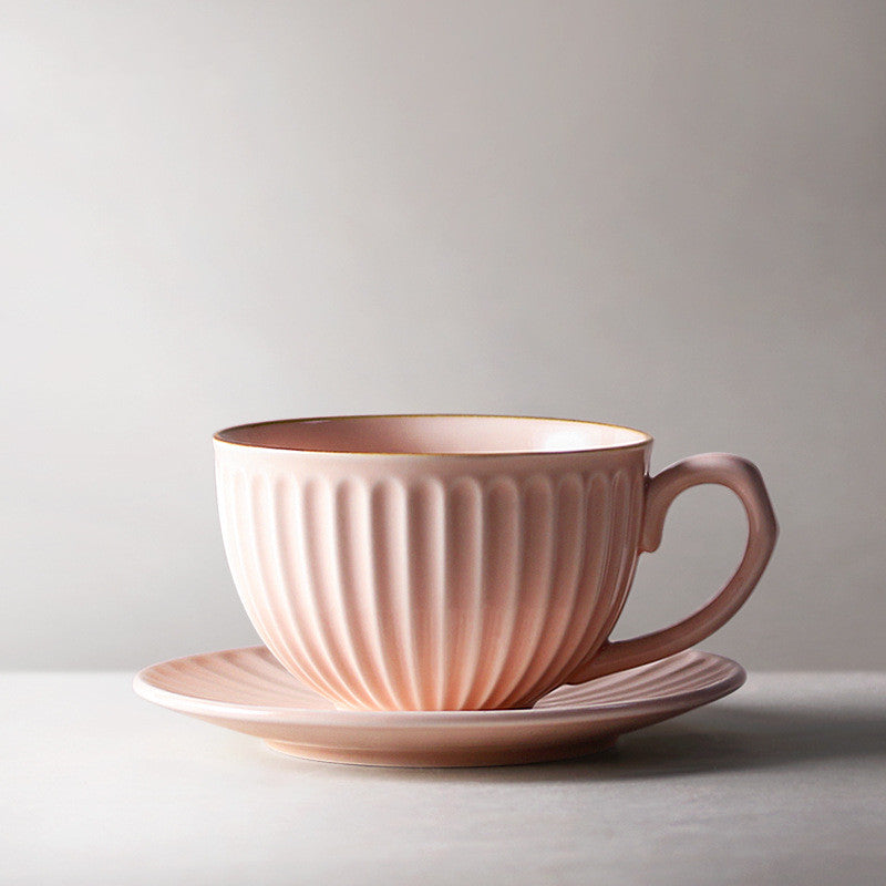 Ceramic Coffee Cup Saucer Set