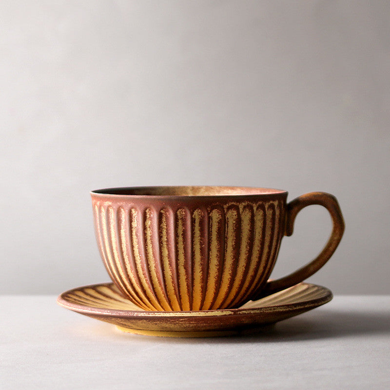 Ceramic Coffee Cup Saucer Set