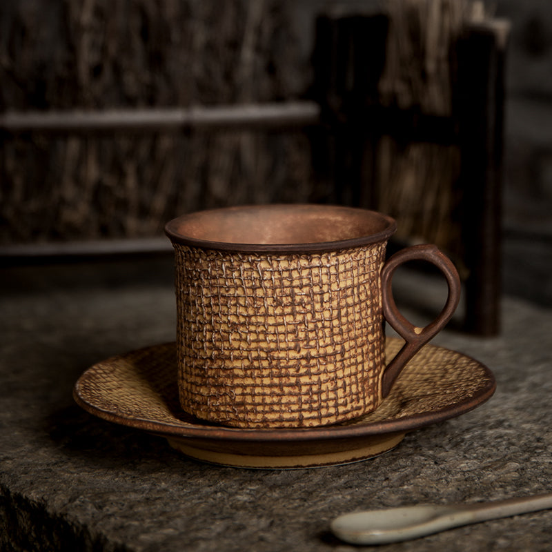 Ceramic Coffee Cup Saucer Set