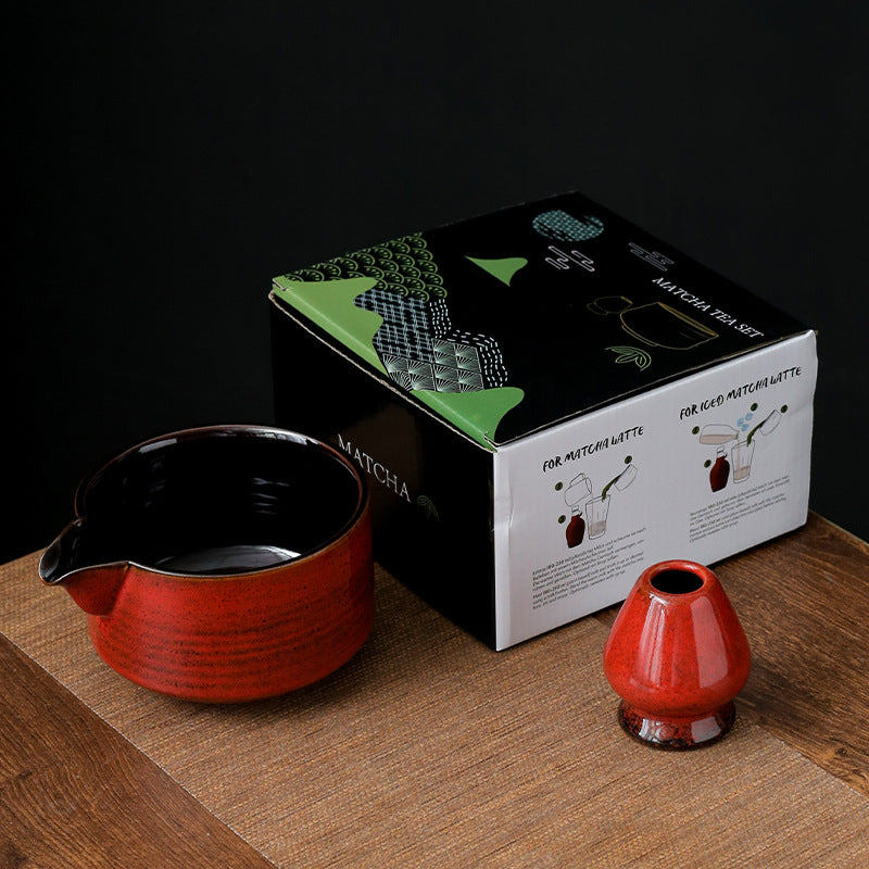 Japanese Bamboo Matcha Bowl Set