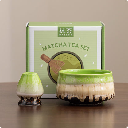 Ceramic Matcha Tea Bowl Set
