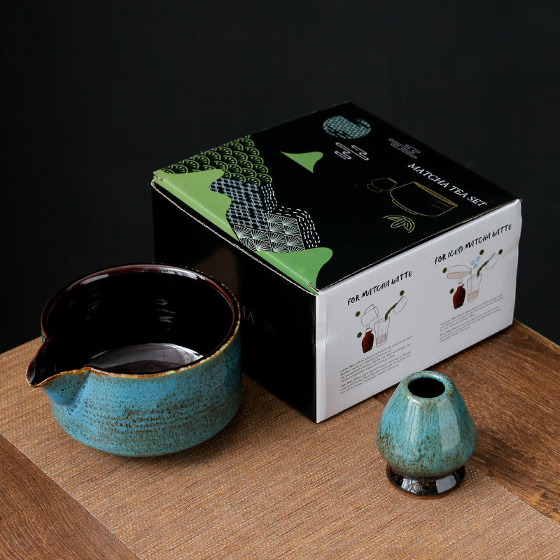 Japanese Bamboo Matcha Bowl Set