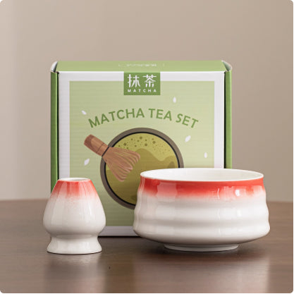 Ceramic Matcha Tea Bowl Set