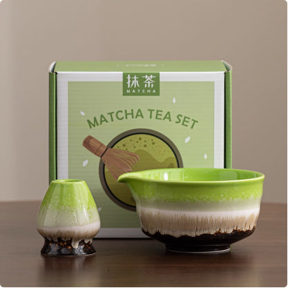 Ceramic Matcha Tea Bowl Set