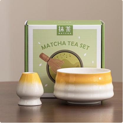 Ceramic Matcha Tea Bowl Set