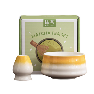 Ceramic Matcha Tea Bowl Set