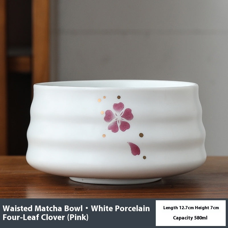 Round Ceramic Matcha Bowl