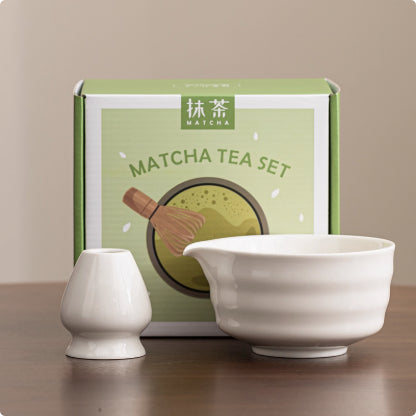 Ceramic Matcha Tea Bowl Set