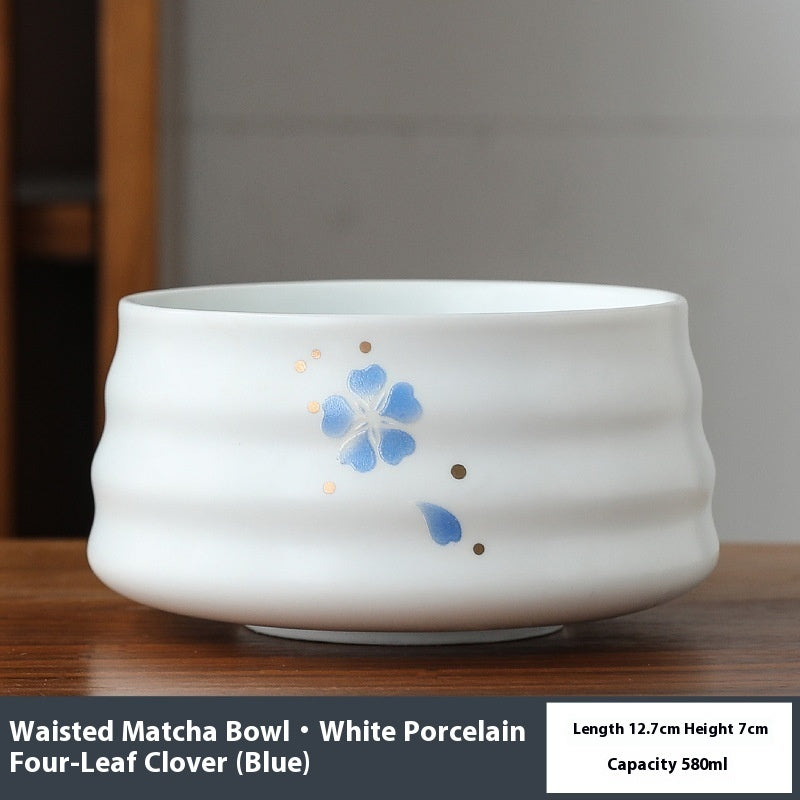 Round Ceramic Matcha Bowl