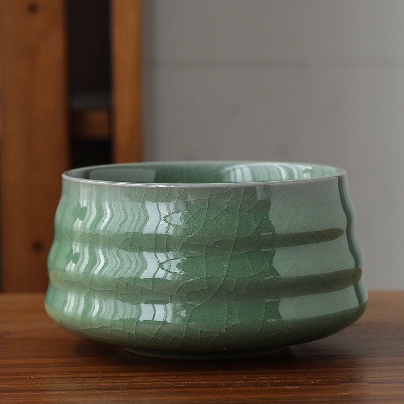 Round Ceramic Matcha Bowl