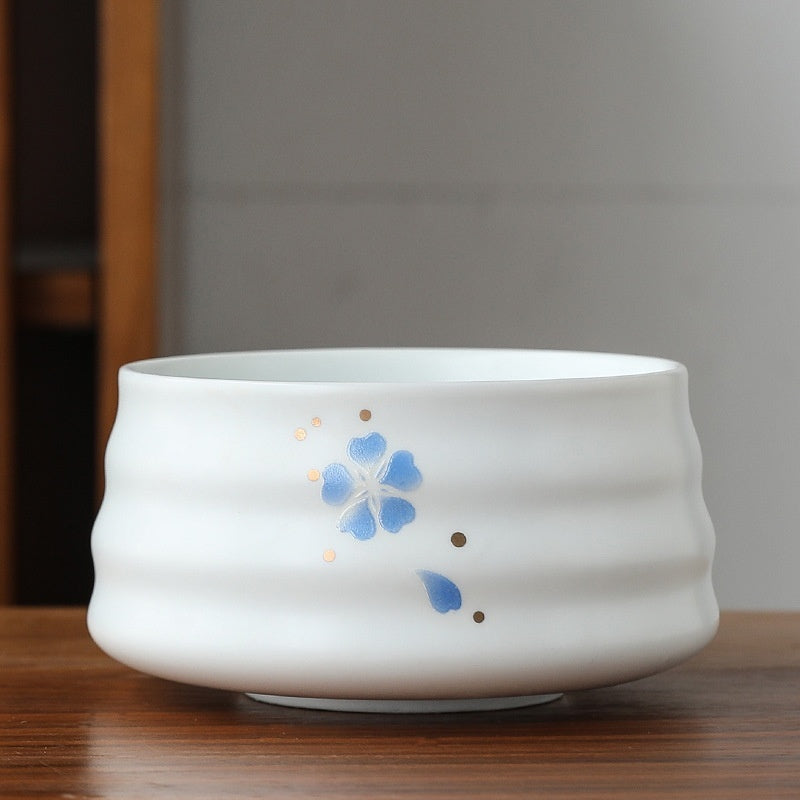 Round Ceramic Matcha Bowl