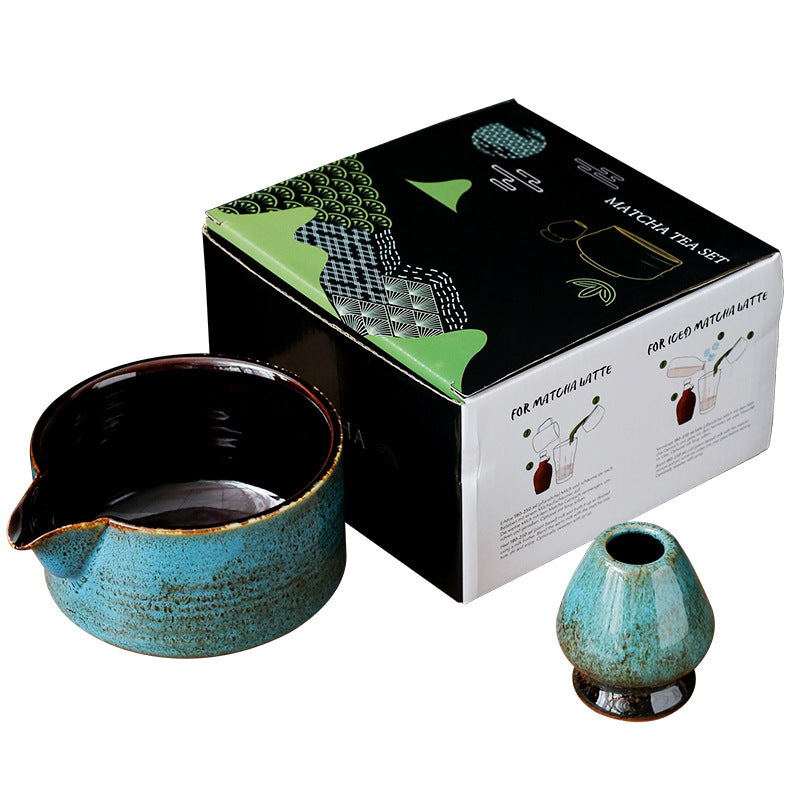 Japanese Bamboo Matcha Bowl Set