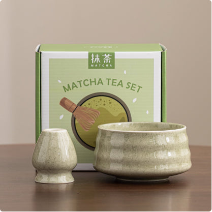 Ceramic Matcha Tea Bowl Set