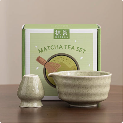 Ceramic Matcha Tea Bowl Set