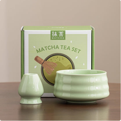 Ceramic Matcha Tea Bowl Set