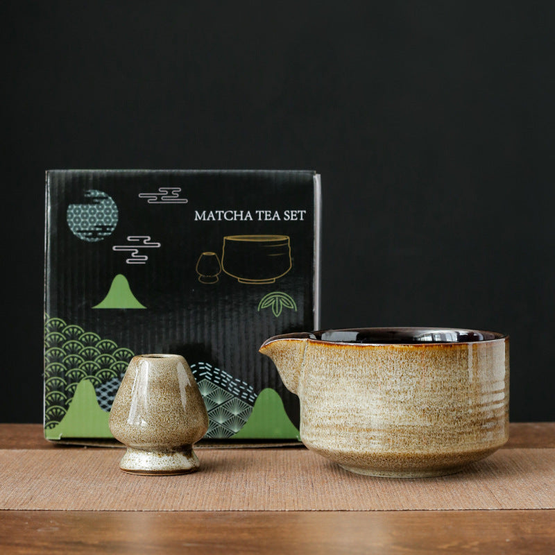 Japanese Bamboo Matcha Bowl Set